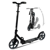 Crazy Skates Foldable Kick Scooter - Kick Scooters For Adults, Teens And Kids With Carrying Strap - Fast Folding, Adjustable Handlebars And Lightweight - Sydney Scooter (Syd) - Black