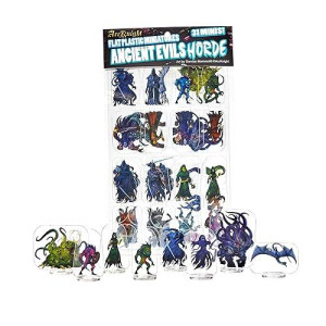 Arcknight Flat Plastic Miniatures: Ancient Evils Horde; 31 Unique Evil-Themed Enemy Minis For Dnd 5E And Pathfinder; Affordable, Skinny Figurines For Dungeons And Dragons And Other Tabletop Rpg Games