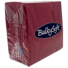 Bulky Soft 2-lagige, weiche Papierservietten 100 Dunkelrot