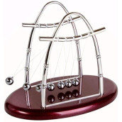 Ltytyj Newton'S Cradle - Demonstrate Newton'S Laws With Swinging Balls Balance Ball Physics Science Office Desk Decoration Boy Girls For Over 3 Years Old (U-Shape)
