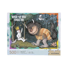 Aquarius Where The Wild Things Are Puzzle (500 Piece Jigsaw Puzzle) - Glare Free - Precision Fit - Officially Licensed Merchandise & Collectibles - 14X19 In