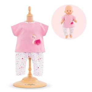 Corolle - Swan Royale Outfit - Shirt And Pants Set For Mon Grand Poupon 14" Baby Dolls