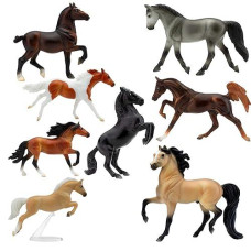 Breyer Stablemates Deluxe Horse Collection - 8 Figures, 1:32 Scale, 3.75"X2.5", Model #6058