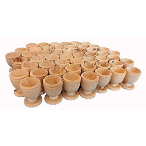 Fifty(50) Olive Wood Communion Cups 1.75" From Bethlehem
