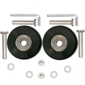 Oro 1 Pair Luggage Wheels Replacement 40 * 18Mm Case Wheels With 8Mm(0.31") Bearings Wheels For Suitcase And Inline Outdoor Skate And Caster Board