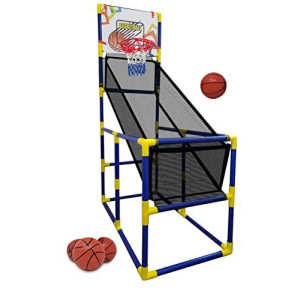 Kids Basketball Hoop Arcade Game, With 4 Balls, Includes Air Pump- Indoor Outdoor Toy Basketball Shooting System, For Toddlers And Children Fun For All Ages - Kids Toys Sports Game For Boys And Girls