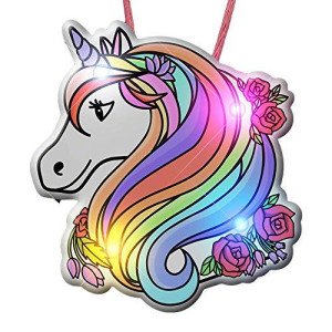 Blinkee Light Up Flashing Unicorn Charm Necklace