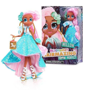 Hairdorables Hairmazing Prom Perfect Fashion Dolls, Willow, Pink And Green Hair, Kids Toys For Ages 3 Up By Just Play