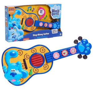 Just Play Blue'S Clues & You! Sing Along Guitar, Lights And Sounds Kids Guitar Toy, Kids Toys For Ages 3 Up