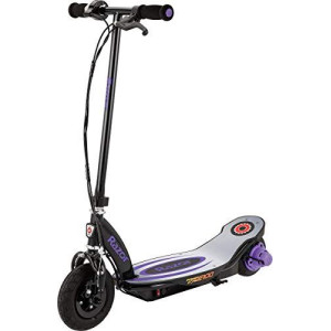 Razor Power core E100 Electric Scooter for Kids Ages 8+ - 100w Hub Motor, 8 Pneumatic Tire, Up to 11 mph and 60 min Ride Time, For Riders up to 120 lbs