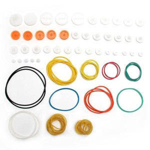 Fielect 84 Type Plastic Gears Set Plastic Belt Pulley Gears Combination For Dc Motor Diy Model Toys