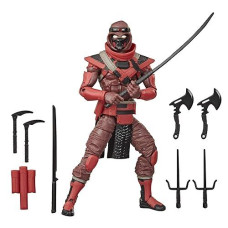 Hasbro G.I. Joe Classified Series Red Ninja Action Figure 08 Collectible Premium Toy With Multiple Accessories 6-Inch Scale With Custom Package Art