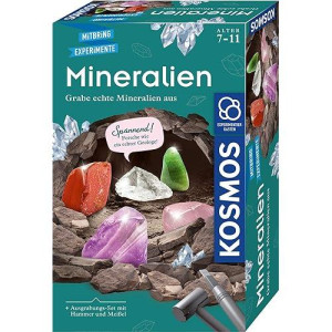 Kosmos 657901 Grabe Echte Mineralien Selbst Aus Mit Hammer Und Mei�el Experiment Set For Children Aged 7 And Over