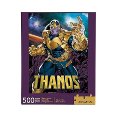 Aquarius Marvel Puzzle Thanos (500 Piece Jigsaw Puzzle) - Officially Licensed Marvel Merchandise & Collectibles - Glare Free - Precision Fit - 14 X 19 Inches