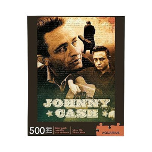 Aquarius Johnny Cash Puzzle (500 Piece Jigsaw Puzzle) - Glare Free - Precision Fit - Officially Licensed Johnny Cash Merchandise & Collectibles - 14 X 19 Inches