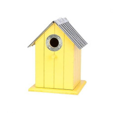 Corrugated Metal Colorful Wren/Chickadee Bird House