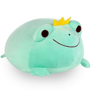 Cazoyee Super Soft Frog Plush Stuffed Animal, Cute Frog Plush Pillow, Kawaii Frog Plushie Hugging Plush Squishy Pillow Toy Gifts For Kids