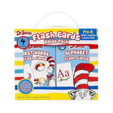 Leap Year Dr. Seuss 4-In-1 Educational Flash Cards Value Pack | Abc'S Alphabet, First Words, Colors & Shapes, And Numbers | For Prek To Kindergarten