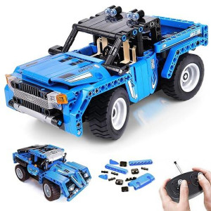 VERTOY Remote Control Building Kits, STEM Toys for Boys 6-12 Year Old, Educational Construction Set for Pickup Truck or Racing Car Model, Best Birthday Gifts for Kids Age 6 7 8 9 10-12