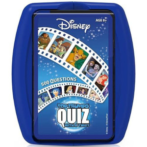 Top Trumps Disney Classic Quiz Game, 500 Questions To Test Your Knowledge And Memory On Frozen, Bambi, Encanto And Ralph Breaks The Internet, Educational Gift For Ages 6 Plus