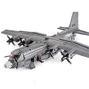 Xingbao Military Army Series The Ac130 Aerial Gunboat Set Building Blocks Bricks Educational Toys Classic Model Plane Ww2 Toys Adult Toys For Men Compatible All Major Brand