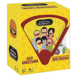 USAOPOLY Trivial Pursuit Bob's Burgers (Quickplay Edition) | Trivia Game Questions from Bob's Burgers | 600 Questions & Die in Travel Container | Officially Licensed Bob's Burgers Game