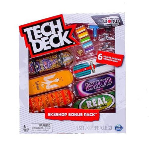Tech-Deck Sk8Shop Bonus Pack 6 Pack 96Mm Fingerboards (Real)