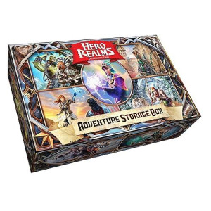 Hero Realms Adventure Storage Box - Card Deck Box - Durable And Sturdy - Compatible With Hero Realms Deck Building Game , Blue