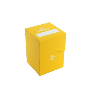 Deck Holder 100+ Casual Deck Box | Double-Sleeved Card Storage With Flex Card Divider | Premium Card Game Protector | Cobra Neck Technology | Holds Up To 100 Cards | Yellow Color | Made By Gamegenic