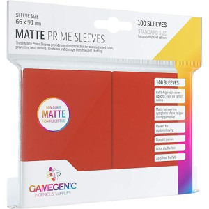 Matte Prime Sleeves: Red