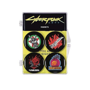 Dark Horse Deluxe Cyberpunk 2077 Magnet 4-Pack, Multicolor