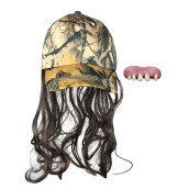All In One Redneck Kit - Billy Ray Camo Hat With Mullet And Handmade Redneck Teeth