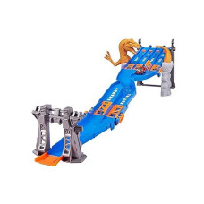 Metal Machines 4-Lane Raptor Attack Track Set Playset With Mini Racing Car By Zuru Cars Play Set Compatible With Other Brands