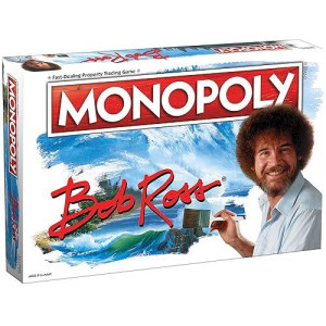 Monopoly Bob Ross | Based On Bob Ross Show The Joy Of Painting | Collectible Monopoly Game Featuring Bob Ross Artwork | Officially Licensed Monopoly