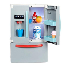 Little Tikes First Fridge Refrigerator With Ice Dispenser Pretend Play Appliance For Kids, Play Kitchen Set With Playset Accessories Unique Toy Multi-Color, 15.8