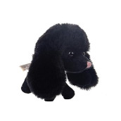 Dilly Dudu Black Puppy Dog Stuffed Animal Poodle Plush Soft Toy 4-Inch
