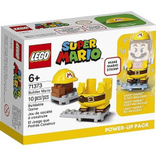 Lego Super Mario Builder Mario Power-Up Pack 71373 Building Kit, Fun Gift For Kids To Power Up The Mario Figure In The Adventures With Mario Starter Course (71360) Playset (10 Pieces)