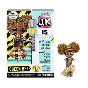 L.O.L. Surprise! Jk Mini Fashion Doll Queen Bee With 15 Surprises Including Dress Up Doll Outfits, Exclusive Doll Accessories - Girls Gifts And Mix Match Toys For Kids 4-15 Years
