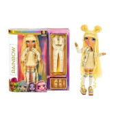 Rainbow Surprise Rainbow High Sunny Madison - Yellow Clothes Fashion Doll With 2 Complete Mix & Match Outfits And Accessories, Toys For Kids 6 To 12 Years Old