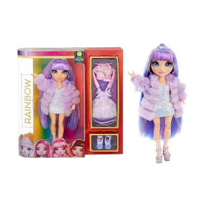 Rainbow High Violet Willow - Purple Clothes Fashion Doll With 2 Complete Mix & Match Outfits And Accessories, Toys For Kids 6 To 12 Years Old