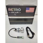 Retroarcade.Us Spintrack Arcade Usb Spinner Kit, Perfect For Mame And Jamma Systems (Silver)