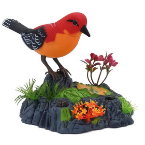 Zfranc Singing Chirping Birds Toy Voice Control Realistic Sounds Movements Kids Electronic Pet Props For Home