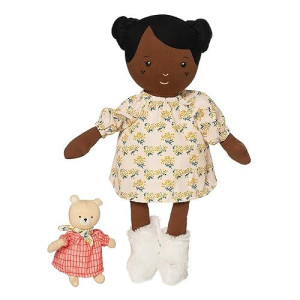 Manhattan Toy Playdate Friends Harper Machine Washable and Dryer Safe 14 Inch Doll with companion Stuffed Animal