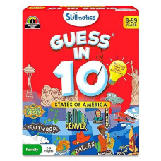 Skillmatics Card Game - Guess In 10 States Of America, Educational Travel Toys For Boys, Girls, And Kids Who Love Board Games, Geography And History, Gifts For Ages 8, 9, 10 And Up