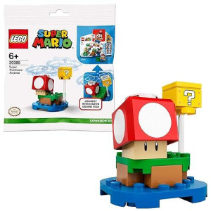 Lego Super Mario Block Super Mushroom Expansion Pack To Expand Your Game Set 71360, Model 30385