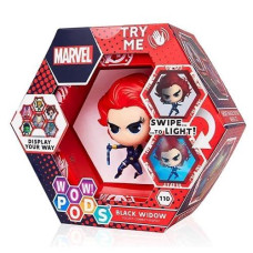 Wow! Pods Avengers Collection - Black Widow | Superhero Light-Up Bobble-Head Figure | Official Marvel Collectable Toys & Gifts