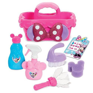 Disney Junior Minnie Mouse Sparkle N Clean Caddy, Dress Up And Pretend Play, Officially Licensed Kids Toys For Ages 3 Up By Just Play