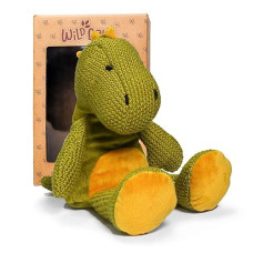 Wild Baby Dinosaur Stuffed Animals, Warmie For Kids, 12 Inch, Microwavable, Heatable Clay Beads, Squishmallow Plush Pal With Dried Lavender Aromatherapy, Soft & Cuddly, Kids Gifts Box Ready