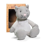 Wild Baby Cat Stuffed Animals, Warmie For Kids, 12 Inch, Microwavable, Heatable Clay Beads, Squishmallow Plush Pal With Dried Lavender Aromatherapy, Soft & Cuddly, Kids Gifts Box Ready