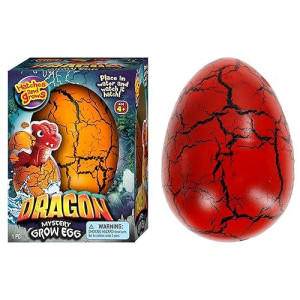 Ja-Ru Giant Hatching & Growing Dragon Eggs (1 Egg Assorted) Mystery Surprise Dinosaur Toys For Kids. Water Growing Toys. Easter Basket Birthday Party Stocking Stuffer. 4604-1A